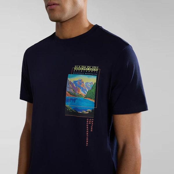 Napapijri - T-Shirt Canada Blu Marine - NP0A4HQM - BLU/MARINE