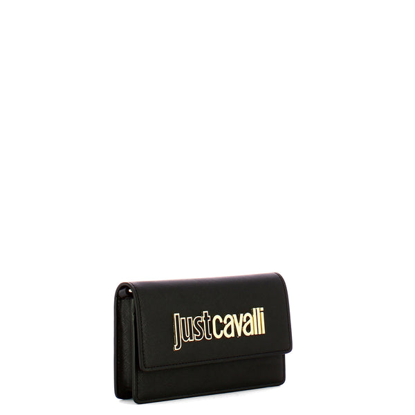 Just Cavalli - Pochette Metal Lettering Black - 76RA5PB2ZS766 - BLACK