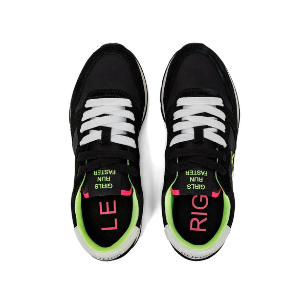 Sun68 - Sneakers Ally Solid Nylon Nero Giallo Fluo - Z34201 - NERO/GIALLO/FLUO