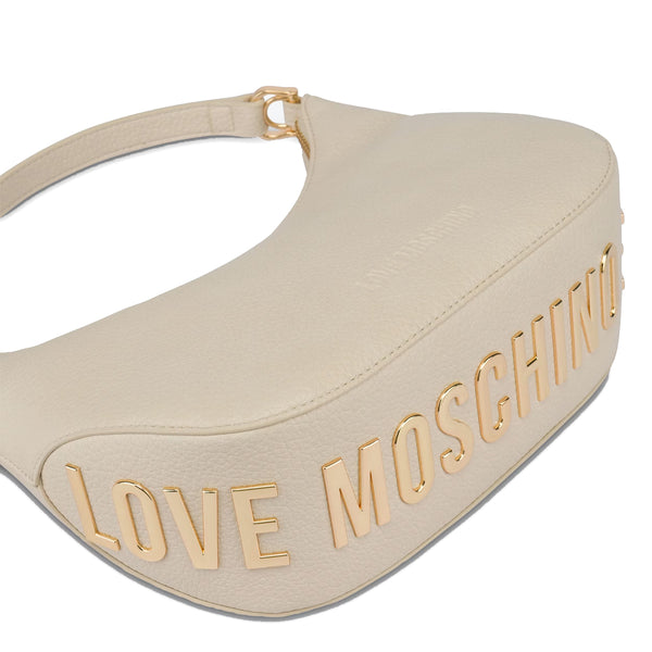 Love Moschino - Hobo Bag Eco-Friendly Giant Logo Avorio - JC4018PP1H - AVORIO
