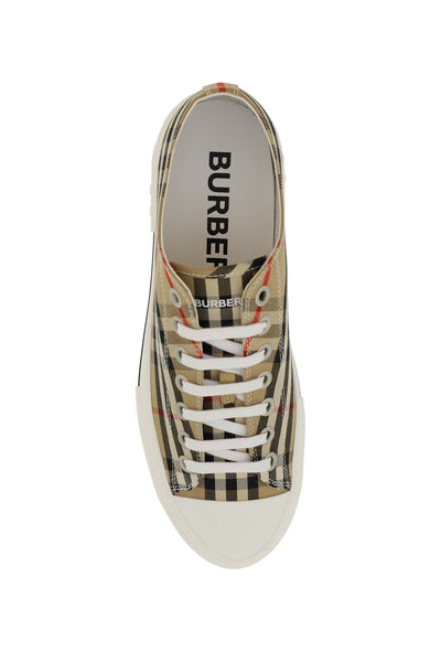 Burberry 復古格紋帆布運動鞋 8049745 ARCHIVE BEIGE IP CHK