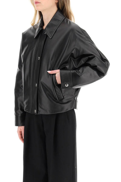 Burberry embroidered ekd leather jacket 8059653 BLACK