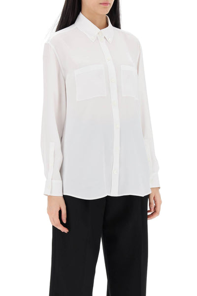 Burberry ivanna shirt with ekd pattern 8063000 OPTIC WHITE IP PAT