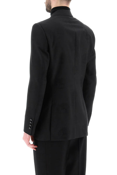 Burberry tuxedo jacket with jacquard details 8063768 BLACK IP PATTERN