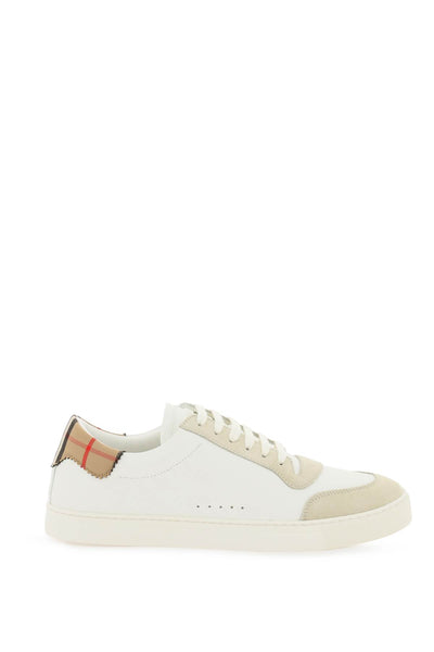 Burberry low-top leather sneakers 8066468 NEUTRAL WHITE