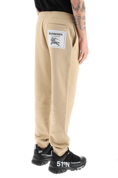 Burberry cotton sweatpants with prorsum label 8068465 SOFT FAWN