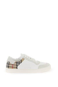 Burberry check leather sneakers 8069089 NTWHT ARBEIGE IP CHK