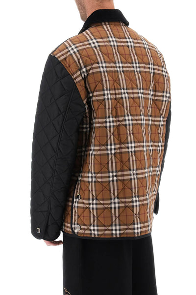 Burberry weavervale 絎縫夾克 8070391 深樺木棕色 CHK