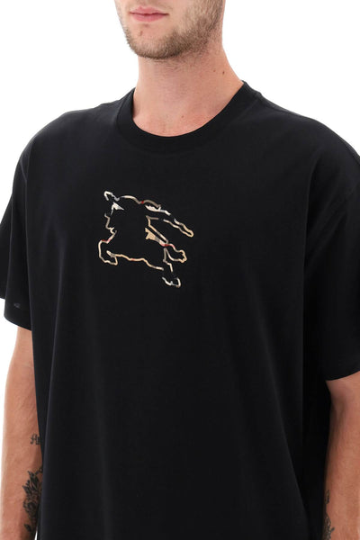 Burberry ekd inlay t-shirt 8070681 BLACK