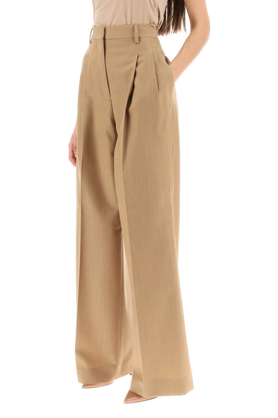Burberry 'madge' wool pants with darts 8071100 CAMEL MELANGE