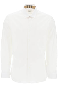 Burberry sherfield shirt in stretch cotton 8071465 WHITE
