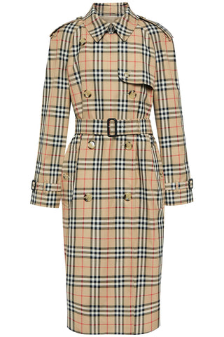 Burberry check trench coat 8072716 ARCHIVE BEIGE IP CHK