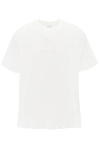 Burberry tempah t-shirt with embroidered ekd 8072751 WHITE