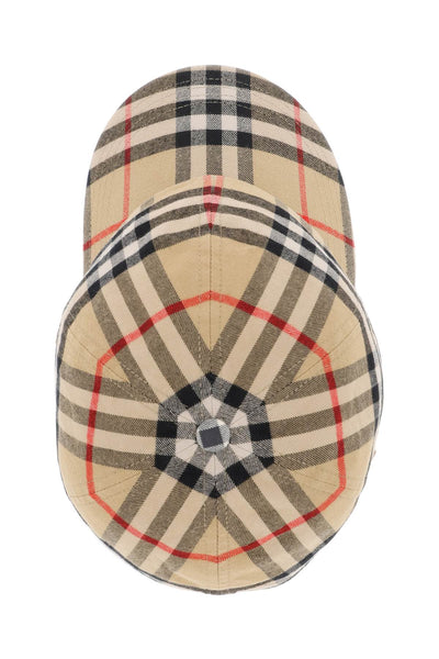 Burberry check cotton baseball cap 8075641 ARCHIVE BEIGE