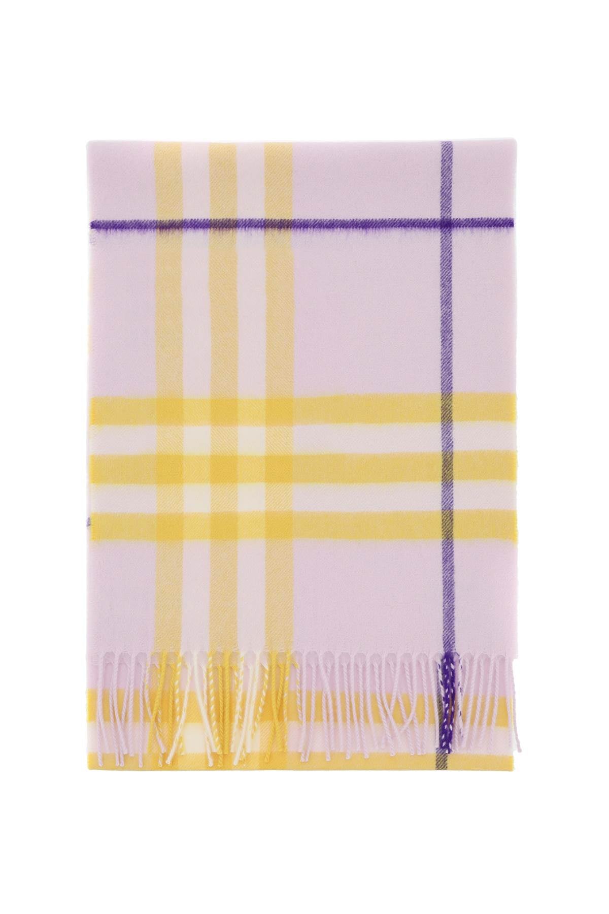 Burberry check cashmere scarf 8079556 HAZE