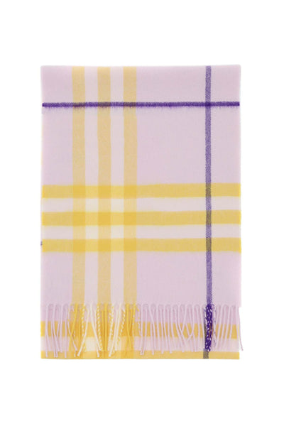 Burberry check cashmere scarf 8079556 HAZE