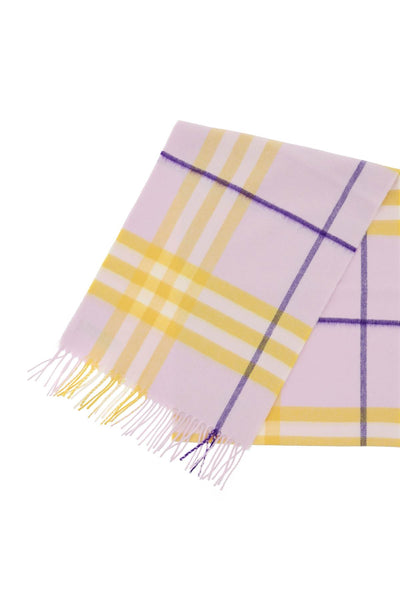 Burberry check cashmere scarf 8079556 HAZE