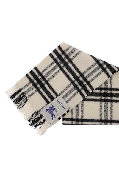 Burberry check wool scarf 8079781 OTTER