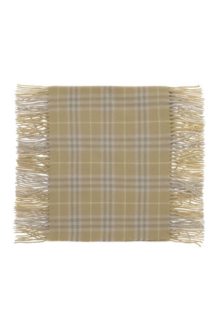 Burberry check cashmere scarf 8079990 FLAX