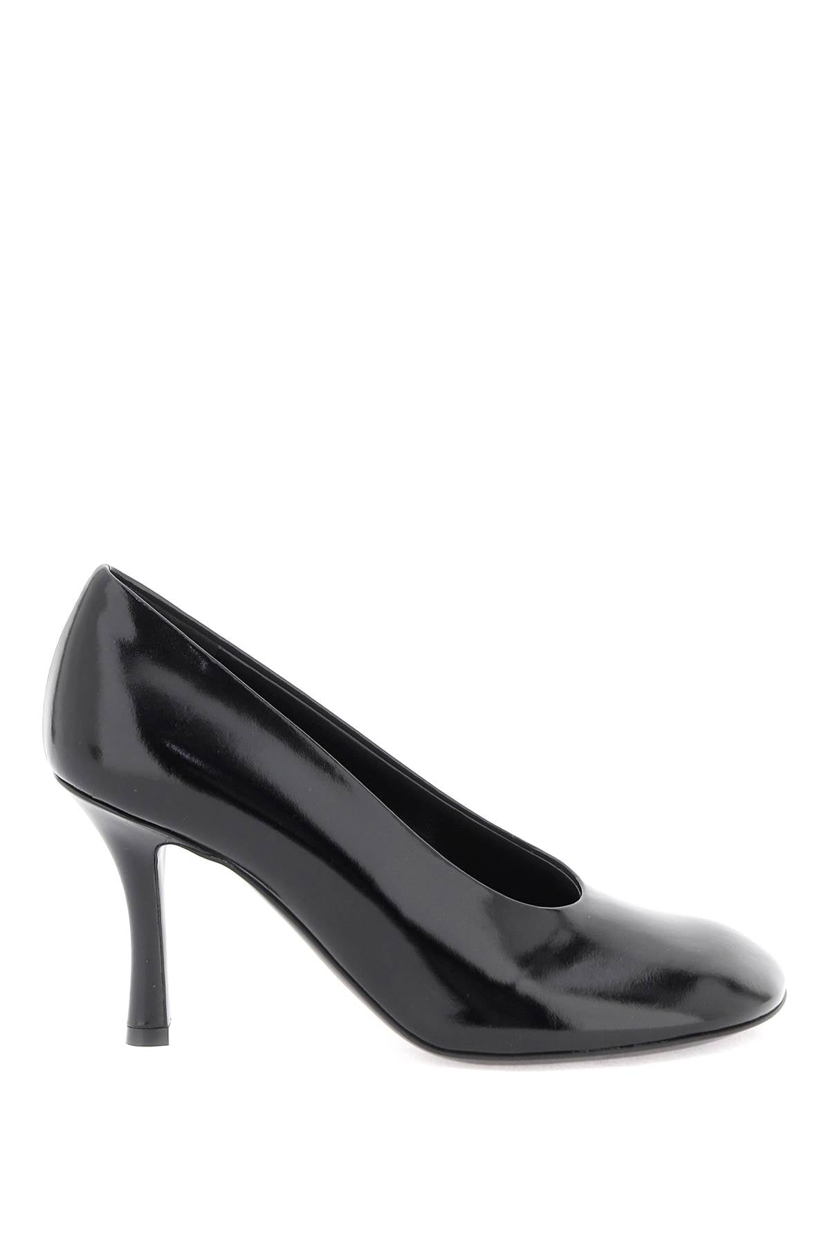 Burberry glossy leather baby pumps 8080429 BLACK