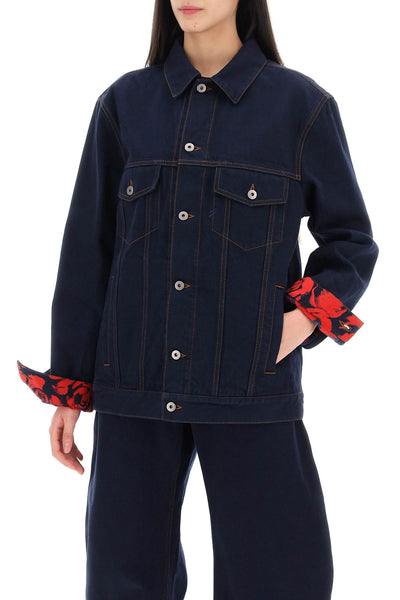 Burberry japanese denim jacket for men/w 8080769 INDIGO BLUE