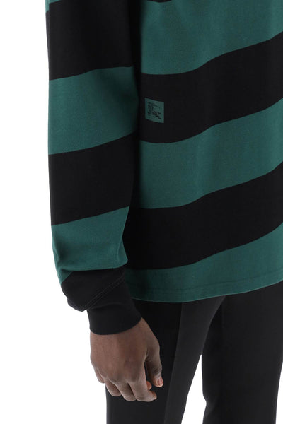 Burberry striped long sleeve polo shirt 8081278 BLACK IP PATTERN