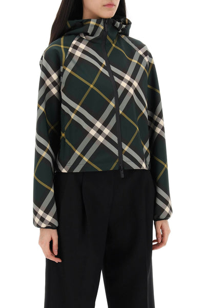 Burberry lightweight check cropped jacket 8081889 IVY IP CHECK