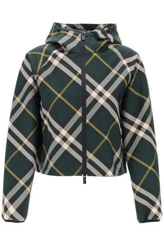 Burberry lightweight check cropped jacket 8081889 IVY IP CHECK