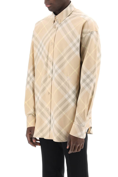 Burberry "organic cotton checkered shirt 8082194 FLAX IP CHECK
