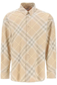 Burberry "organic cotton checkered shirt 8082194 FLAX IP CHECK