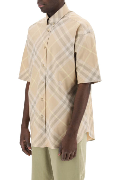 Burberry "organic cotton checkered shirt 8082478 FLAX IP CHECK
