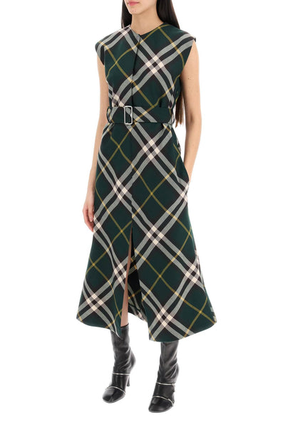 Burberry ered wool midi dress 8083057 IVY IP CHECK