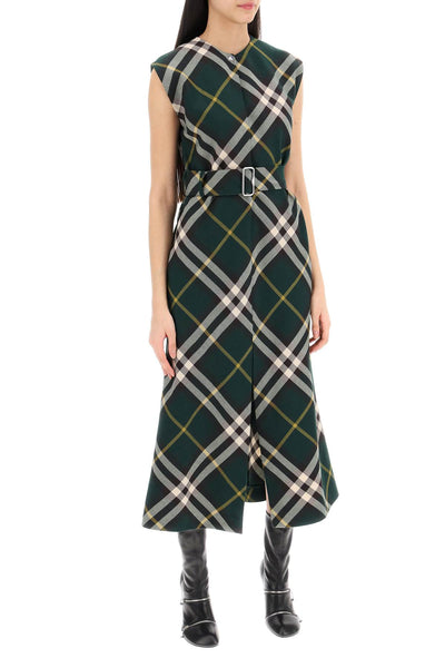 Burberry ered wool midi dress 8083057 IVY IP CHECK