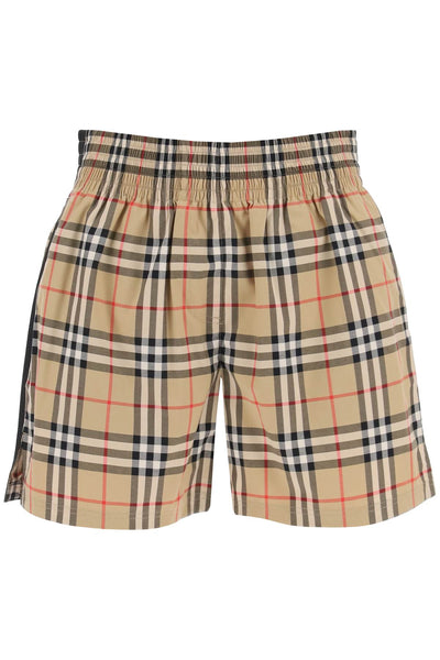 Burberry audrey check shorts 8083147 ARCHIVE BEIGE IP CHK