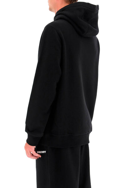 Burberry ansdell hoodie with logo print 8083392 BLACK