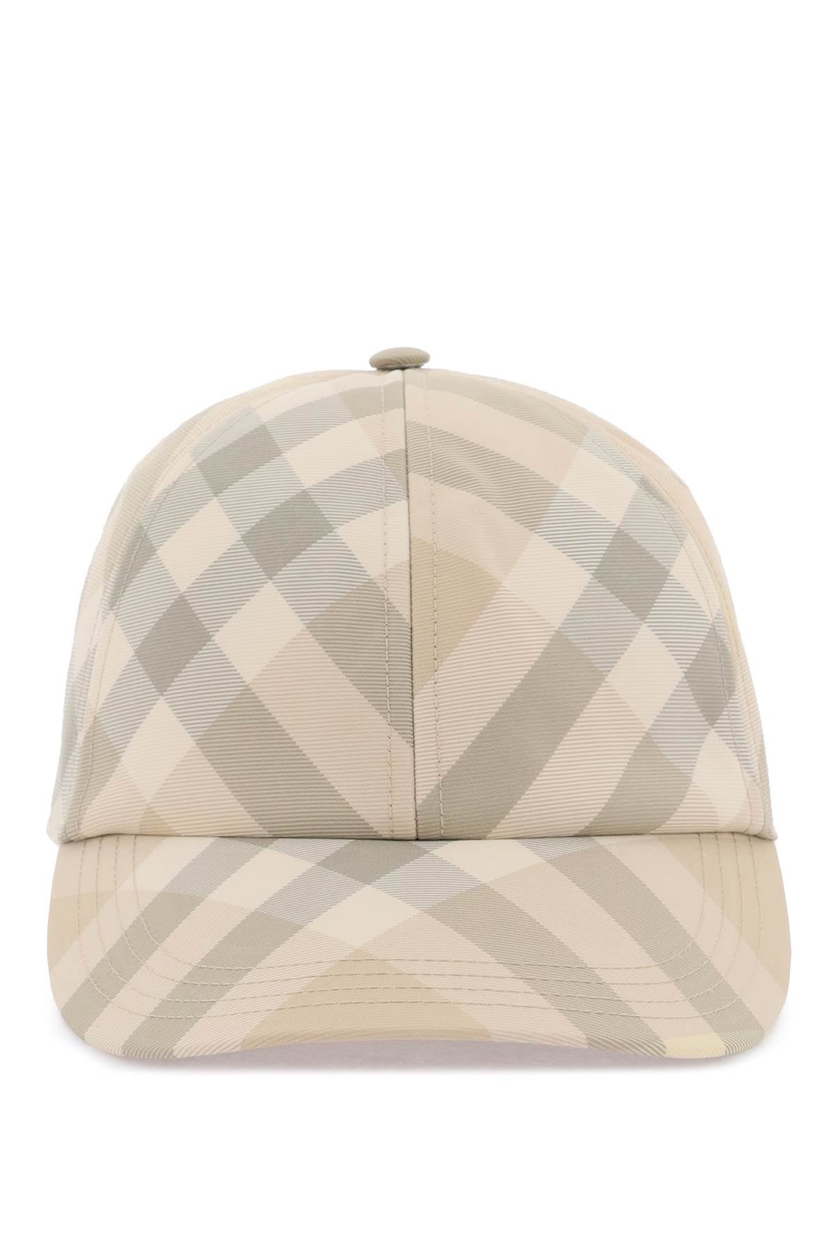 Burberry check baseball cap 8083517 FLAX