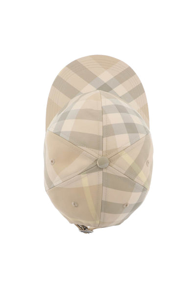 Burberry check baseball cap 8083517 FLAX