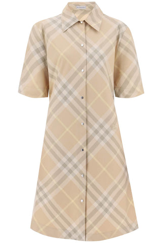 Burberry check shirt dress 8083547 FLAX IP CHECK