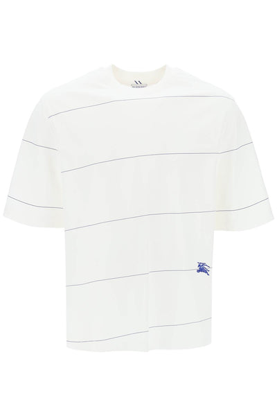Burberry striped t-shirt with ekd embroidery 8083612 RAIN