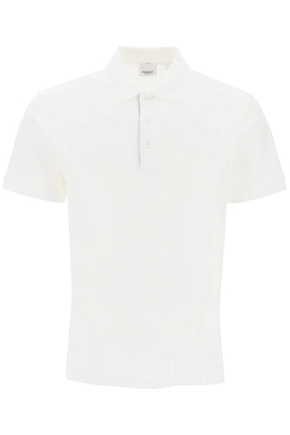 Burberry eddie organic pique polo shirt 8084012 WHITE