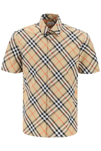Burberry ered cotton shirt 8087637 SAND IP CHECK