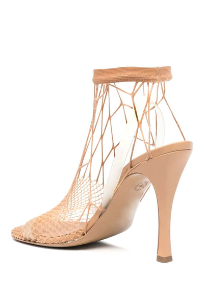 Stella mccartney 'stella 100' mesh sandals 810219 E00101 CAMEL