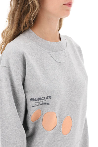 Moncler x salehe bembury sweater with cut-outs 8G000 05 M3281 GREY