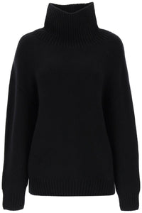 Khaite 'landen' oversized funnel-neck sweater 9232615 K615 BLACK