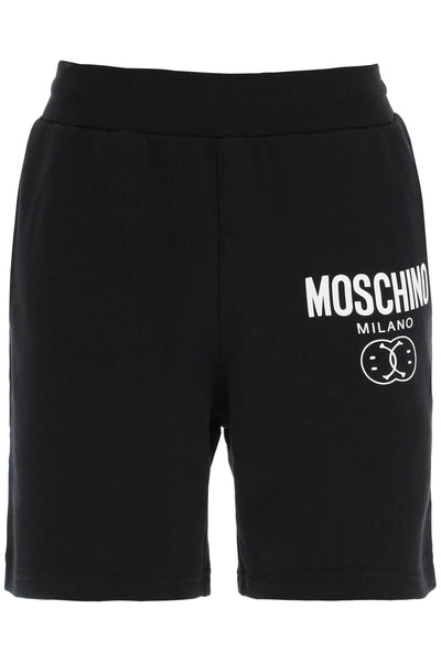 Moschino 'double question mark' logo sweatshorts A0347 2028 FANTASIA NERO