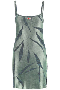 Diesel “m-areah” 層壓金銀絲針織迷你連身裙 A10345 0TFAB 324 APPLE GREEN