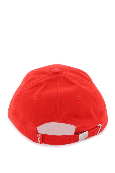 Diesel corry-jacq-wash baseball cap A11360 0BLAA FORMULA RED