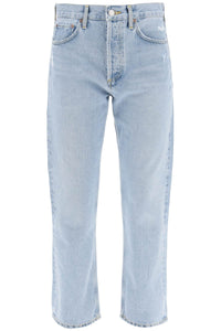 Agolde 'parker' jeans with light wash A113C 811 SWAPMEET DENIM