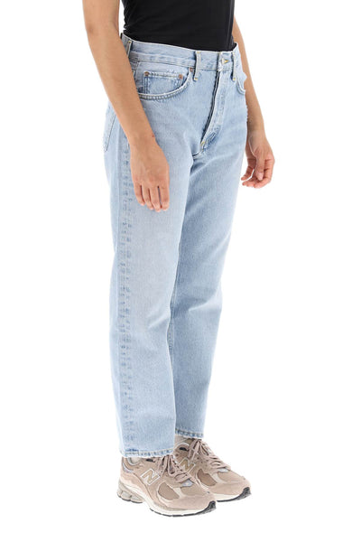 Agolde 'parker' jeans with light wash A113C 811 SWAPMEET DENIM