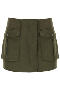 Dion lee twill bomber mini skirt A1404R23 MILITARY GREEN